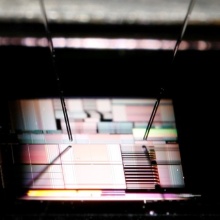 Photonik-Chip mit Glasfasern